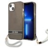 Guess GUHCP13SHTSGSK iPhone 13 mini 5,4 czarny/black hardcase Translucent Strap